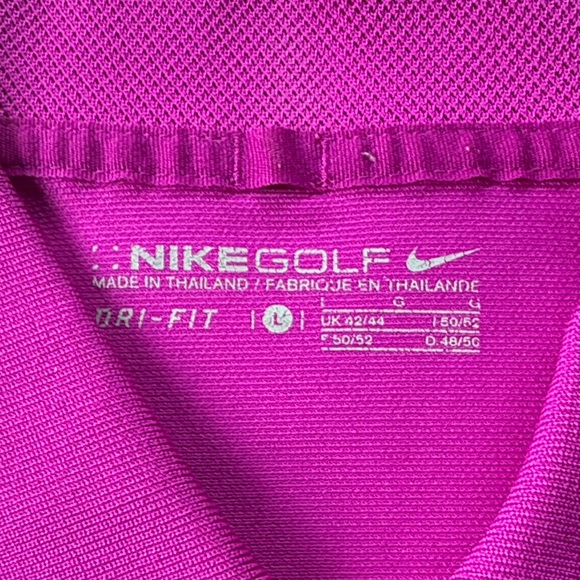 Nike Vibrant Purple Men's Golf Shirt - Size L - Picture 2 of 5